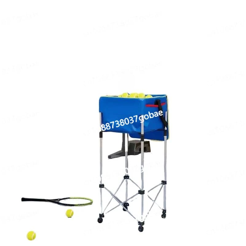 Carrello da tennis con cesto raccoglipalline, carrello multi-palla per softball e baseball, cesto per il trasporto di palline (palline non incluse)