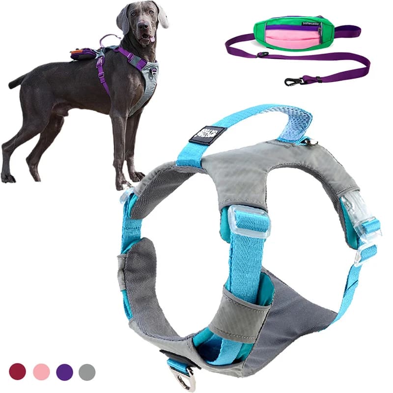 Portable Pet Vest Harness for Medium Dogs No Pull Front Leash Clip Puppy Dog Harnesses Wheeling Chow Mascotas Accessories
