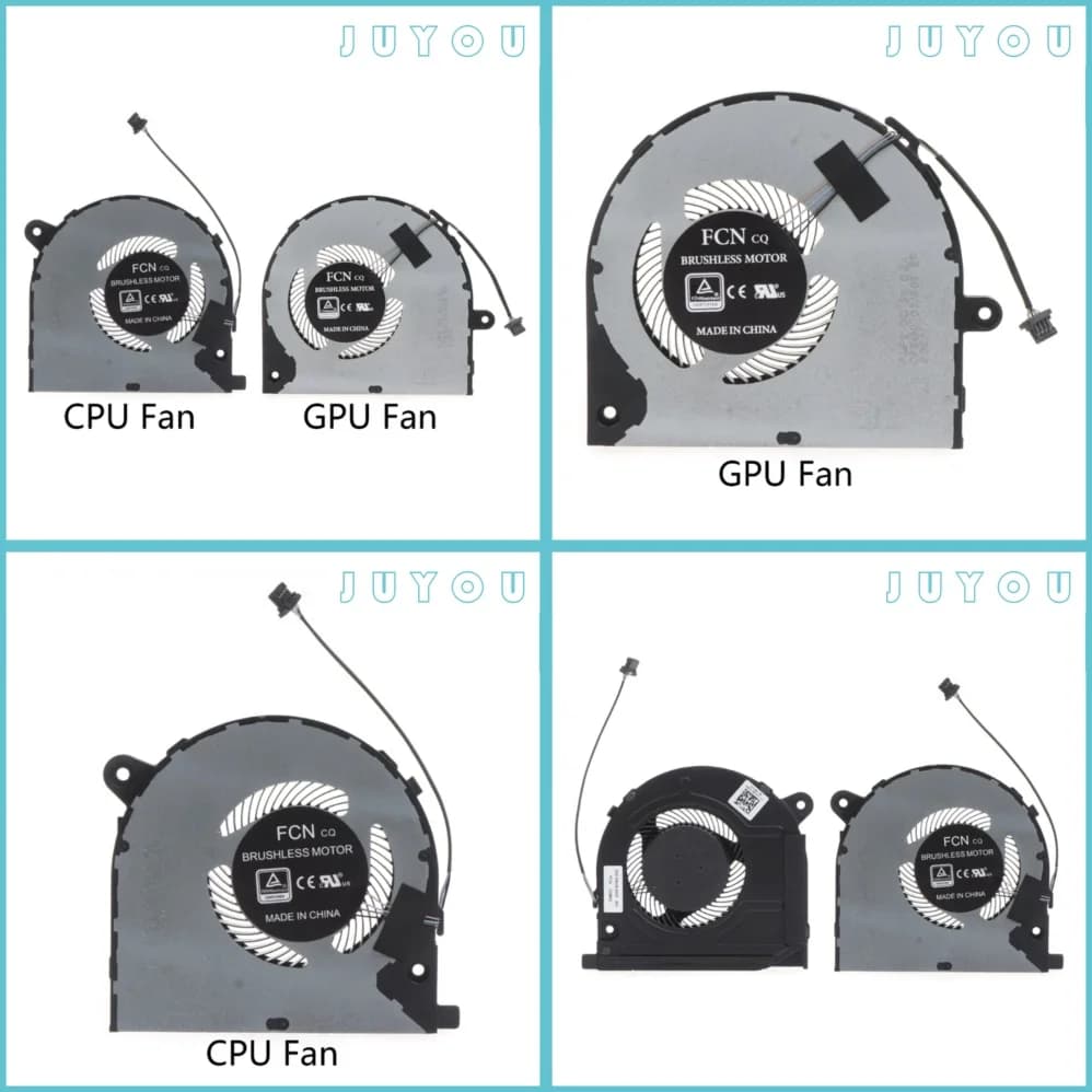 Ventola di Raffreddamento per Laptop Dell Vostro 15 7500 V7500 Inspiron 7501, Codice 0YND40 0KGH4R, Ricambio Compatibile con PC Portatile
