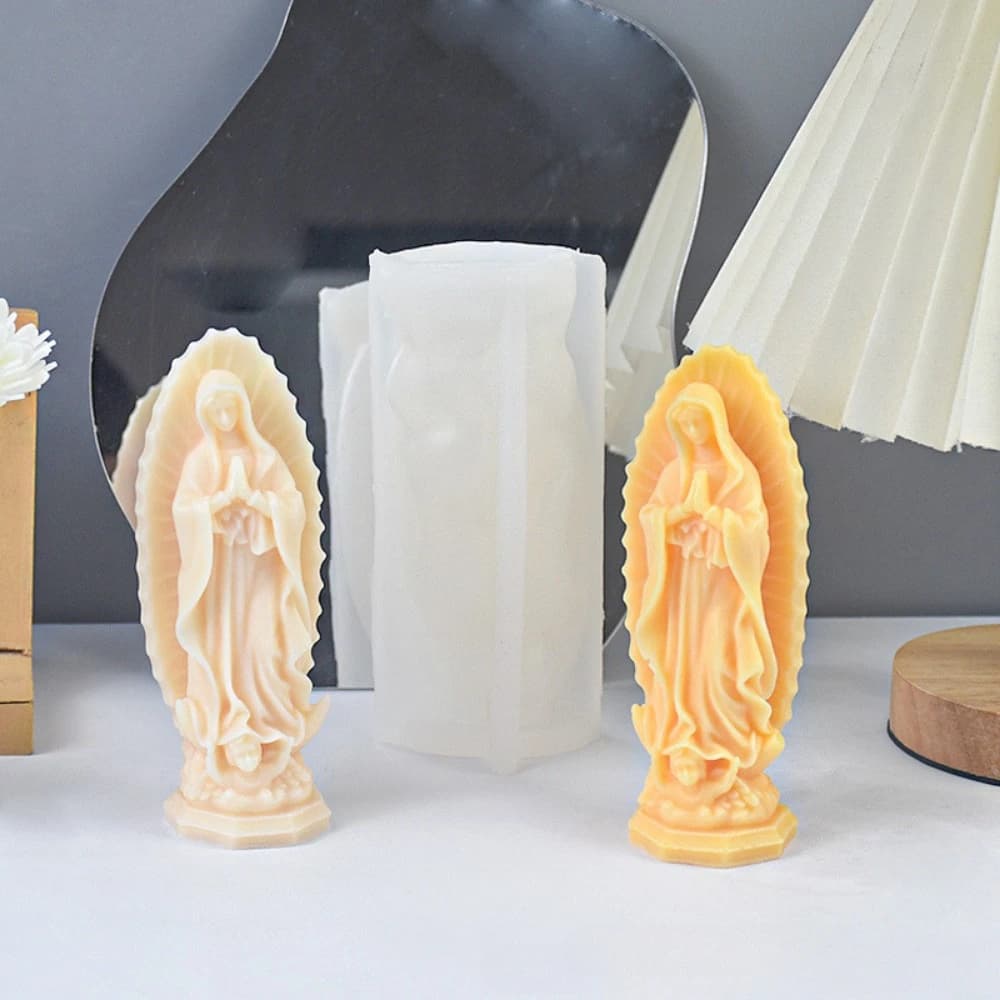 Character Statue Silicone Candle Mold DIY The Virgin Mary Goddess Gypsum Mould wax Ornament Aromatherapy Candle Making Tool