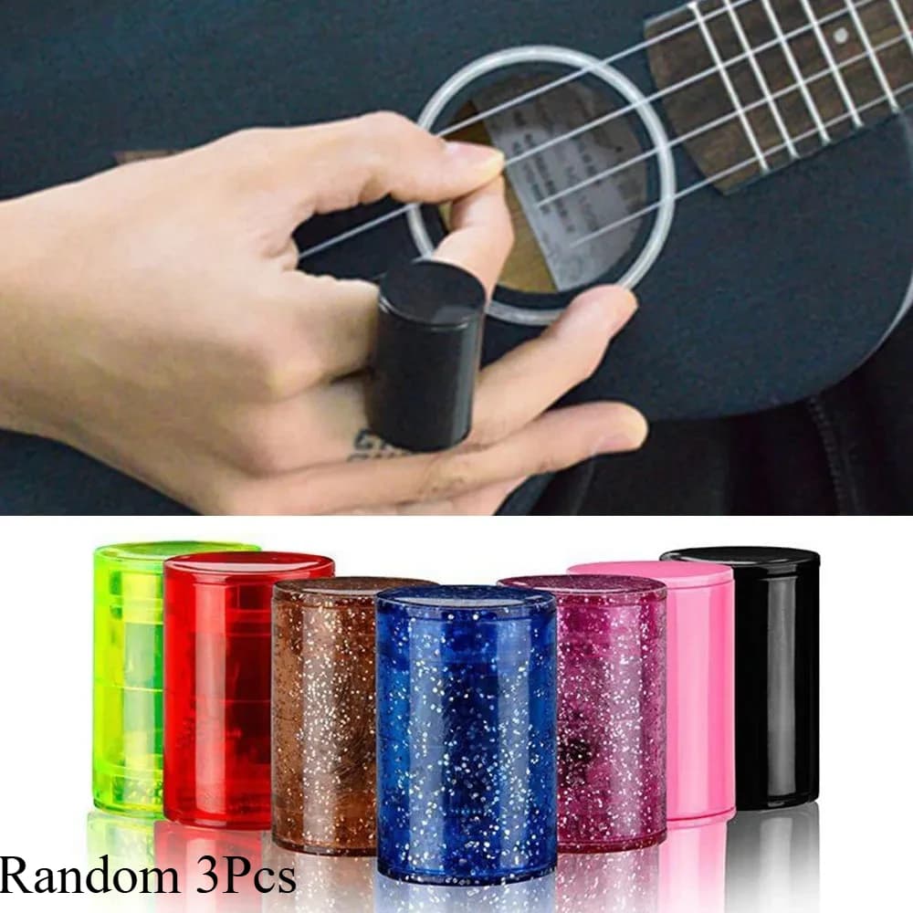 Set di 3 Anelli Musicali per Dita, Shaker di Sabbia Ritmico per Ukulele, Chitarra e Altri Strumenti Musicali