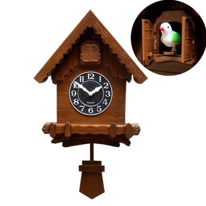 Orologio da parete con canto di cocciole, creativo e alla moda, silenzioso, per soggiorno