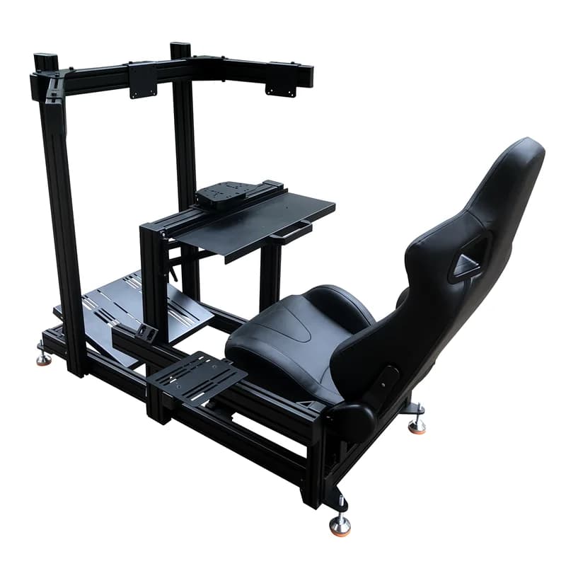 Do you Sim Rig Aluminum Extrusion 4080 Car Racing Frame Sim Racing Cockpit Driving Sim Racing Cockpit with Seat Triple Monitor Support