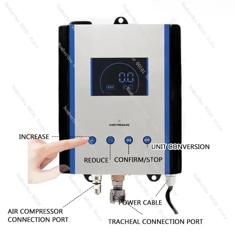 Gonfiatore per pneumatici da parete DP-Q04, dotato di un display LCD digitale completamente automatico, adatto per pneumatici di auto.