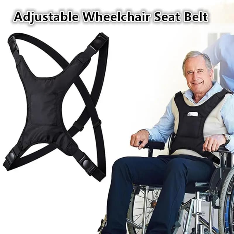 Wheelchair Fall Prevention Safety Seat Belt Shoulder Fixing Straps Nursing Band Elderly Patients Harness Brace Support Vest Kit