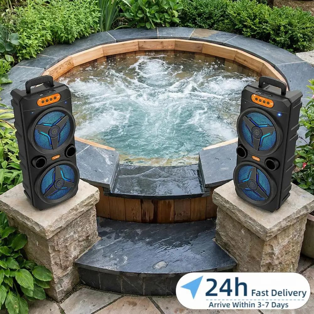 Grande Altoparlante Boombox con Microfono Wireless, Macchina per Karaoke con Supporto TWS/AUX/USB/Scheda TF/Radio FM per Feste, Casa, Campeggio