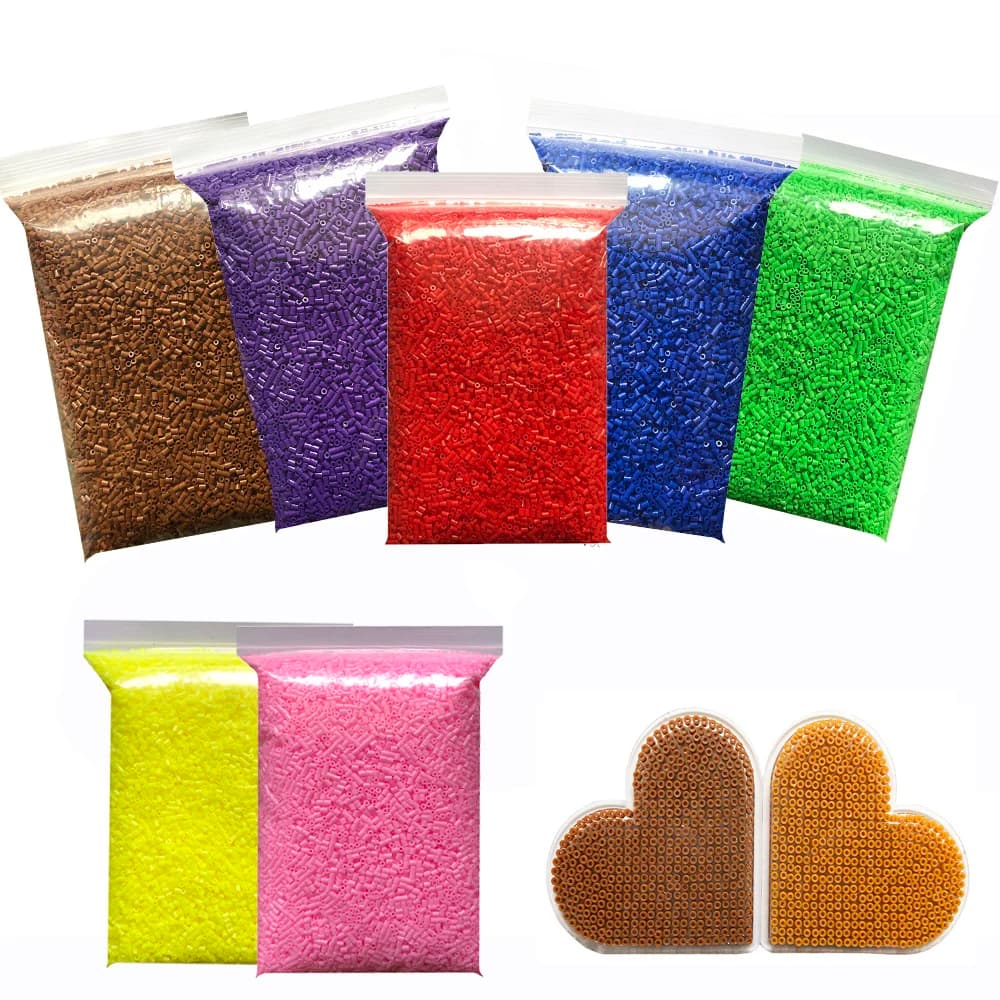 10000 pz/borsa 2.6mm Mini Fusibile Perline 3D Pixel Puzzle Giocattolo Perline da Stiro Perline di Fusione Per I Bambini Giocattolo Fatto A Mano Artigianato FAI DA TE Decori