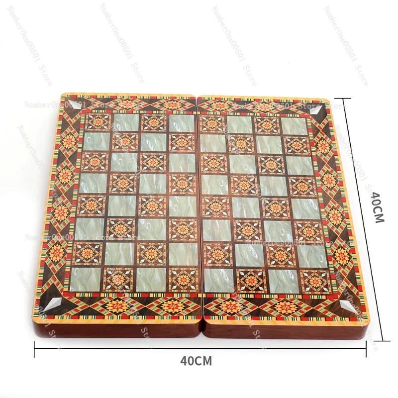 Set di scacchi 3 in 1 da 40 cm, giochi da tavolo educativi per bambini, confezione regalo