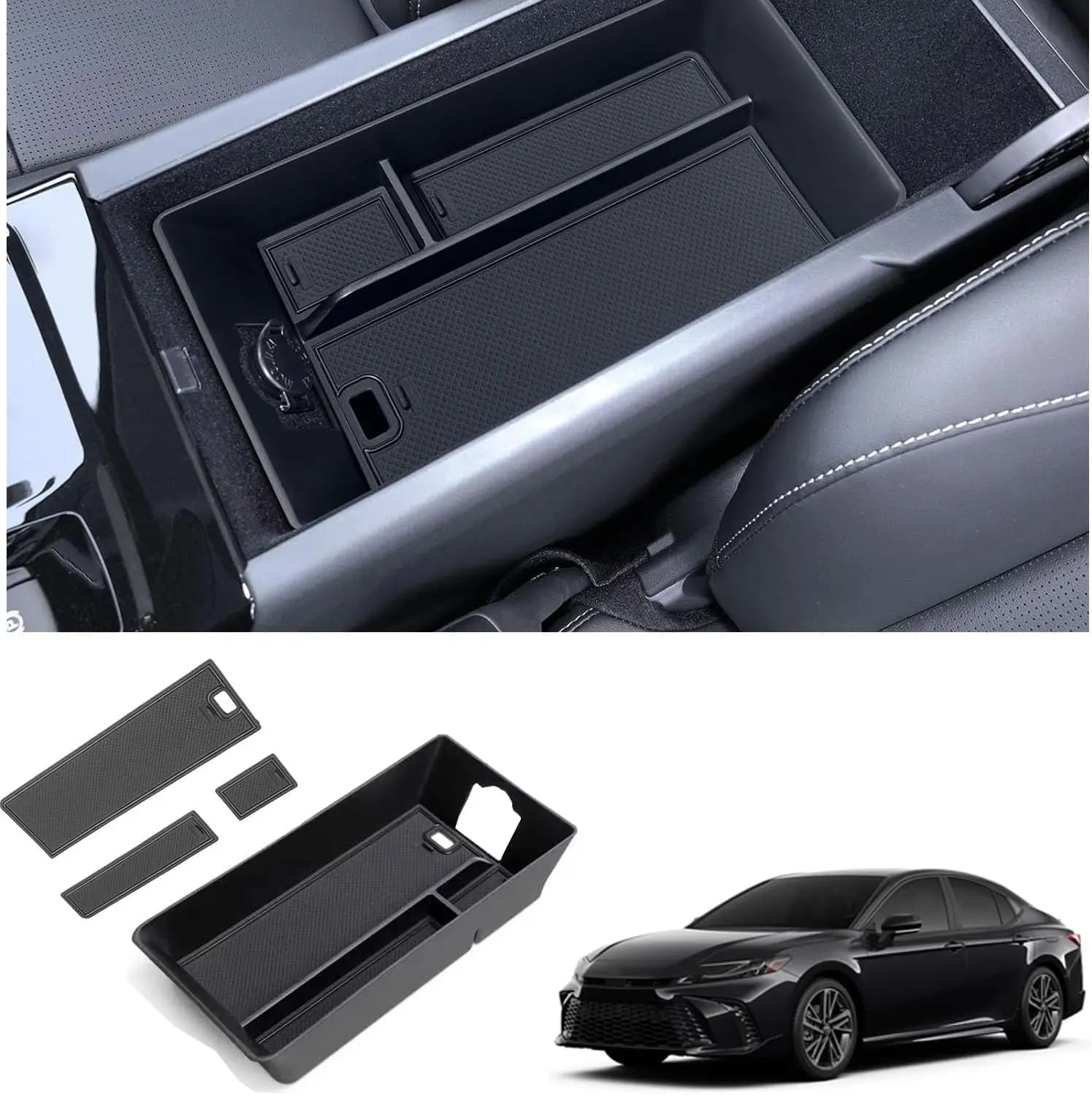 Kptidy Vassoio della console centrale per Toyota Camry 9th Gen 2025 Scatola di immagazzinaggio del bracciolo Console centrale Organizzatore Vassoio per auto Accessori