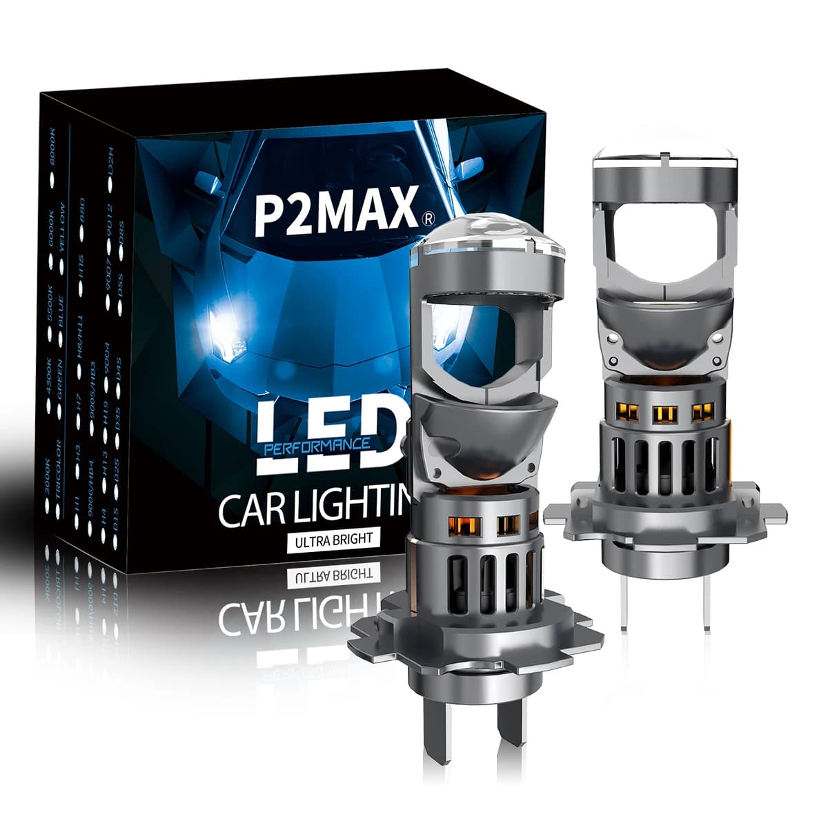 Plug and Play G18 H7 60W 6000K Lampadine per lenti per proiettori LED bianche Bella linea di illuminazione tagliata per fari auto