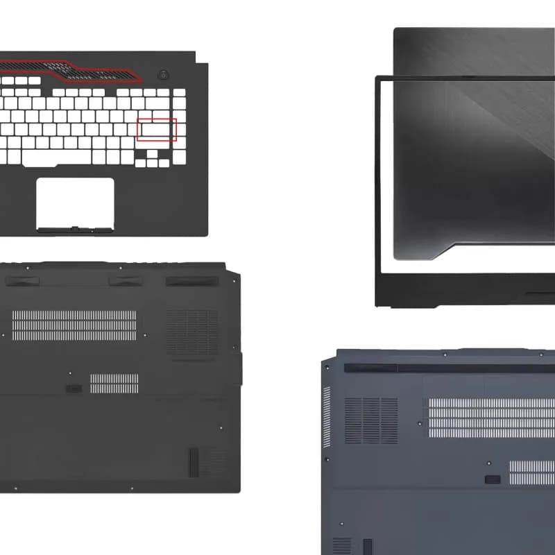 Ricambio Cover per ASUS ROG G15 15 GU502 GA502: Cover Posteriore LCD, Cornice Anteriore, Poggiapolsi Superiore, Scocca Inferiore