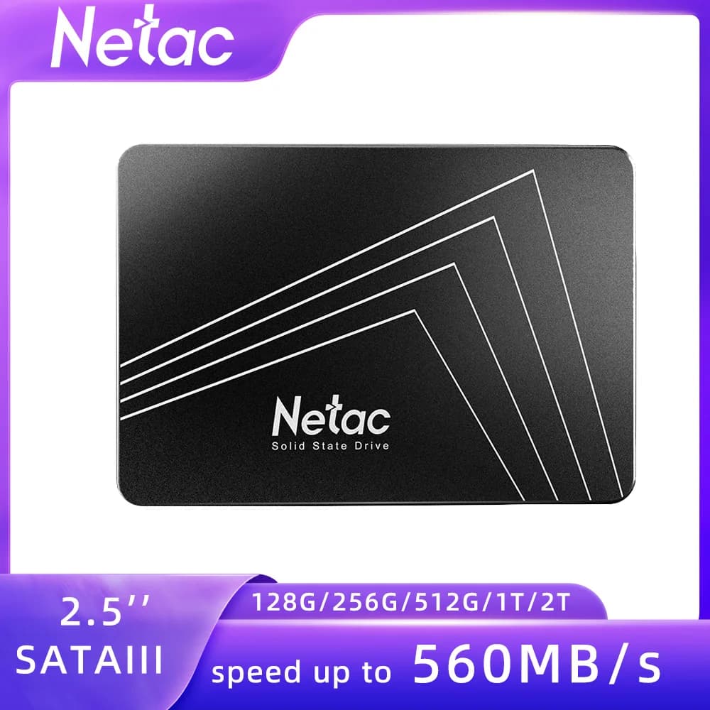 Netac SSD SATA3 120gb 128gb 240gb 256gb Hard Disk 256gb 480gb 512gb SSD HDD Hard Disk 560 MB/S 1tb 2tb SATA per Laptop Desktop