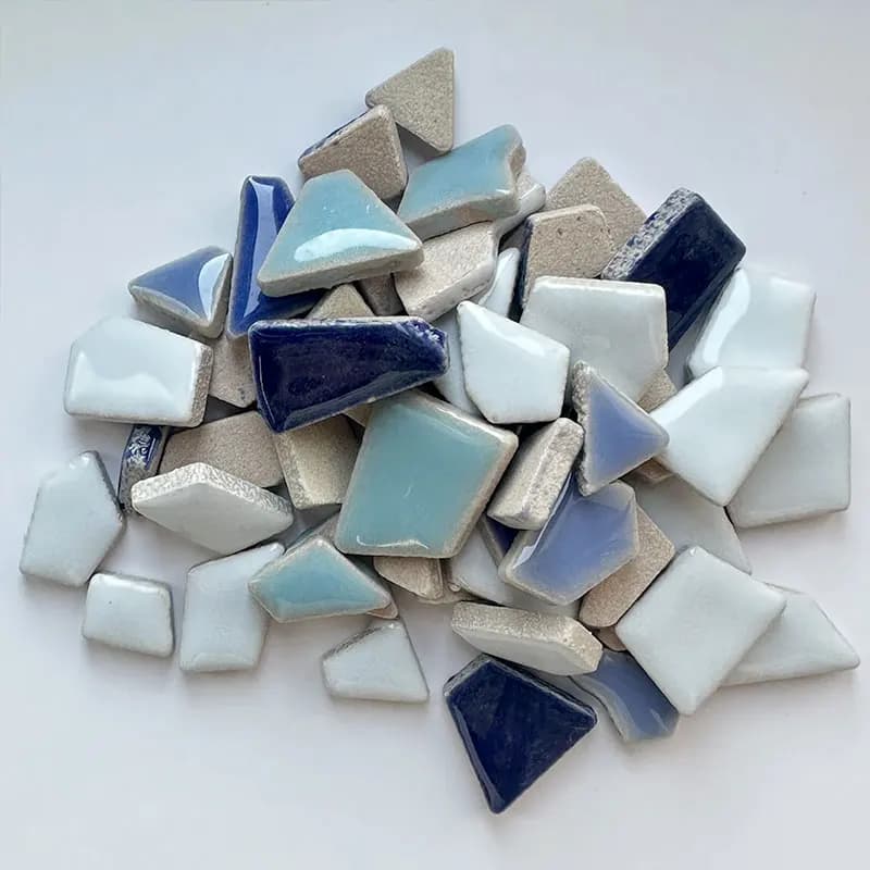 Fai da te 100g piastrelle a mosaico in porcellana irregolare artigianato mosaico in ceramica materiali per la produzione pezzi per hobby sfusi Taobao 17