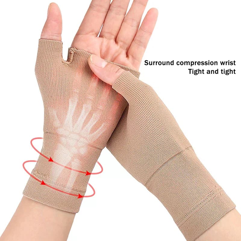 1 paio di compressione polso pollice fascia cintura tunnel carpale mani supporto per polso tutore cinturino manica tenosinovite artrite guanti