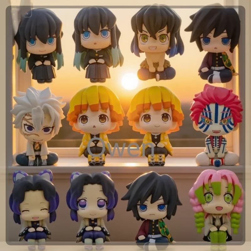 Figurine di Tomioka Giyuu e Kochou Shinobu dall'Anime Demon Slayer Kimetsu No Yaiba, Modelli in PVC, Statuette da Collezione, Giocattoli e Regali