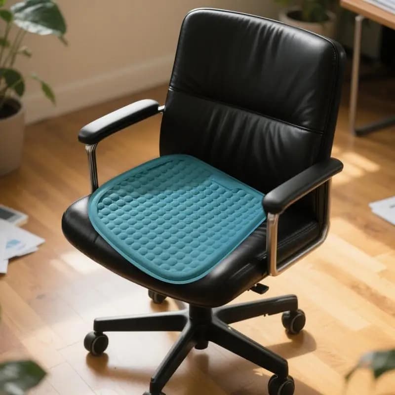 Cuscino del sedile Cuscino per sedia di raffreddamento del veicolo Cuscino del sedile di raffreddamento ergonomico in gel per la guida di viaggi, aeroplani, camion, luogo di lavoro a casa