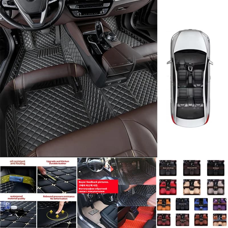 Tappetini auto per Nissan March 2010 2011 2012 2013 2014 2015 2016 2017 2018 Rilievi del piede personalizzati Copertura del tappeto Accessori interni