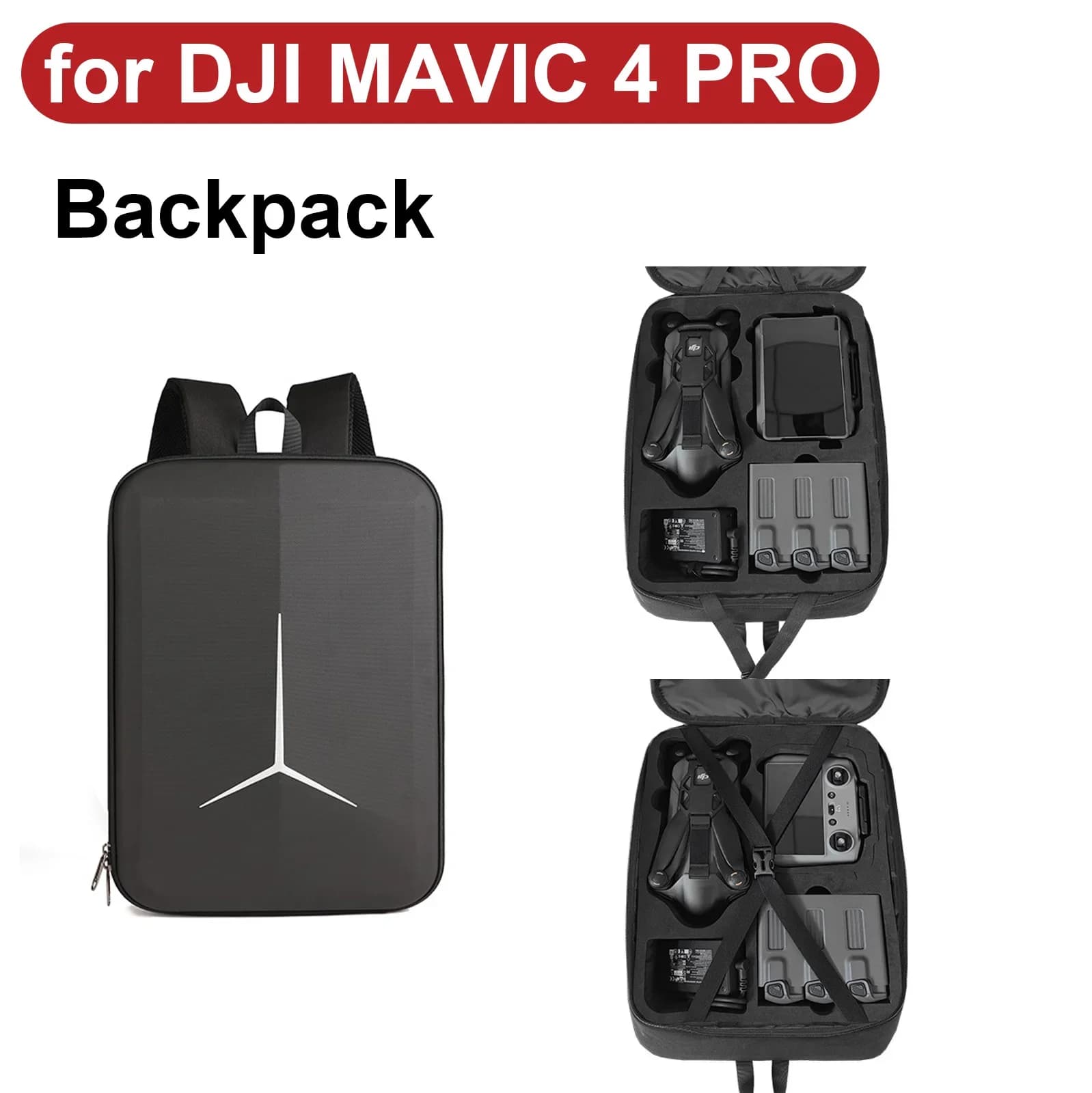 Zaino per DJI MAVIC 4 PRO Drone/Controller/Mozzo di ricarica Custodia protettiva EVA Scatola portatile per RC 2/RC PRO 2 Acc