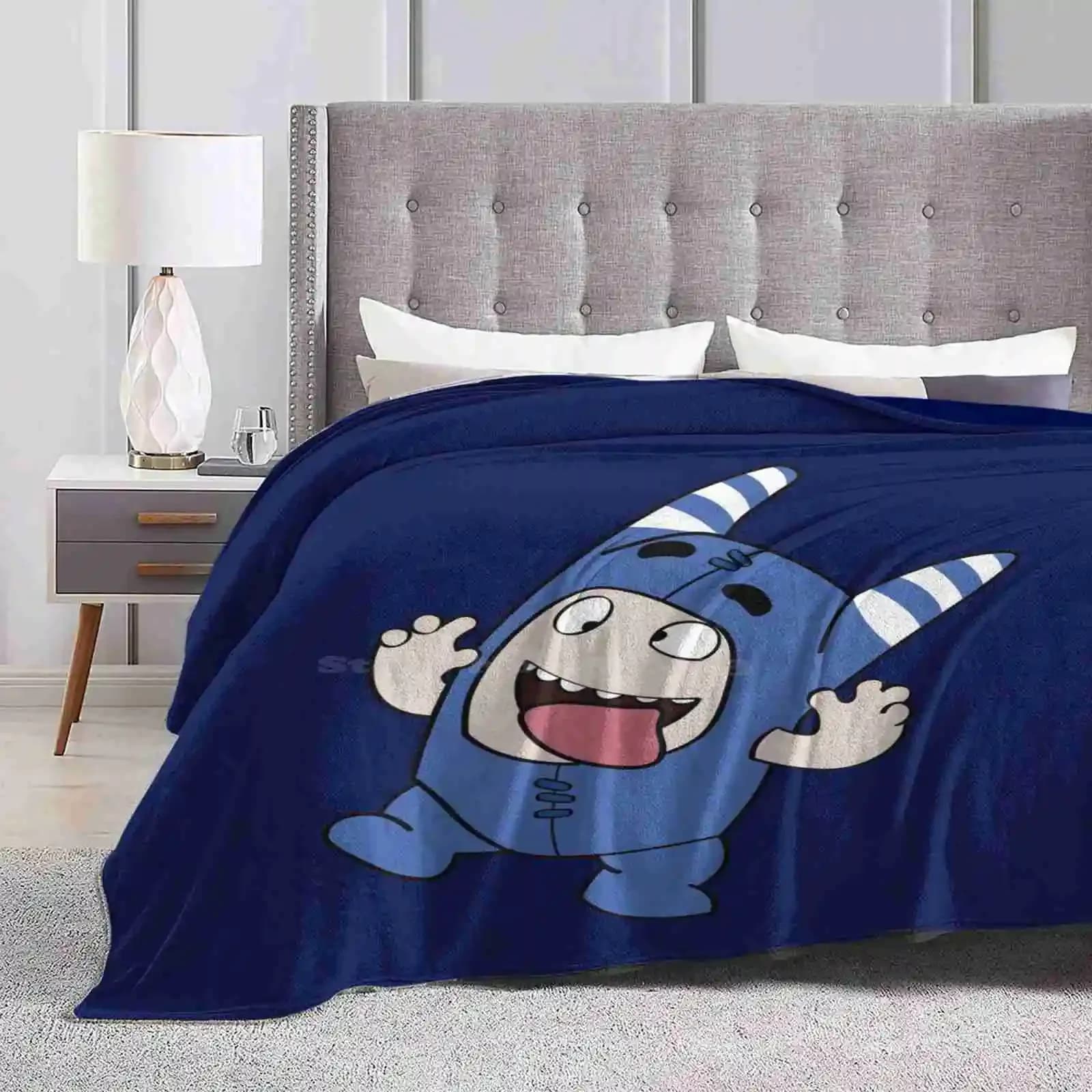 Oddbodds Pogo coperte morbide Super calde gettare su divano/letto/viaggi oddbodbods Newt Oddbods Bubbles Oddbods fusibile oddbodbods Pogo Cartoo