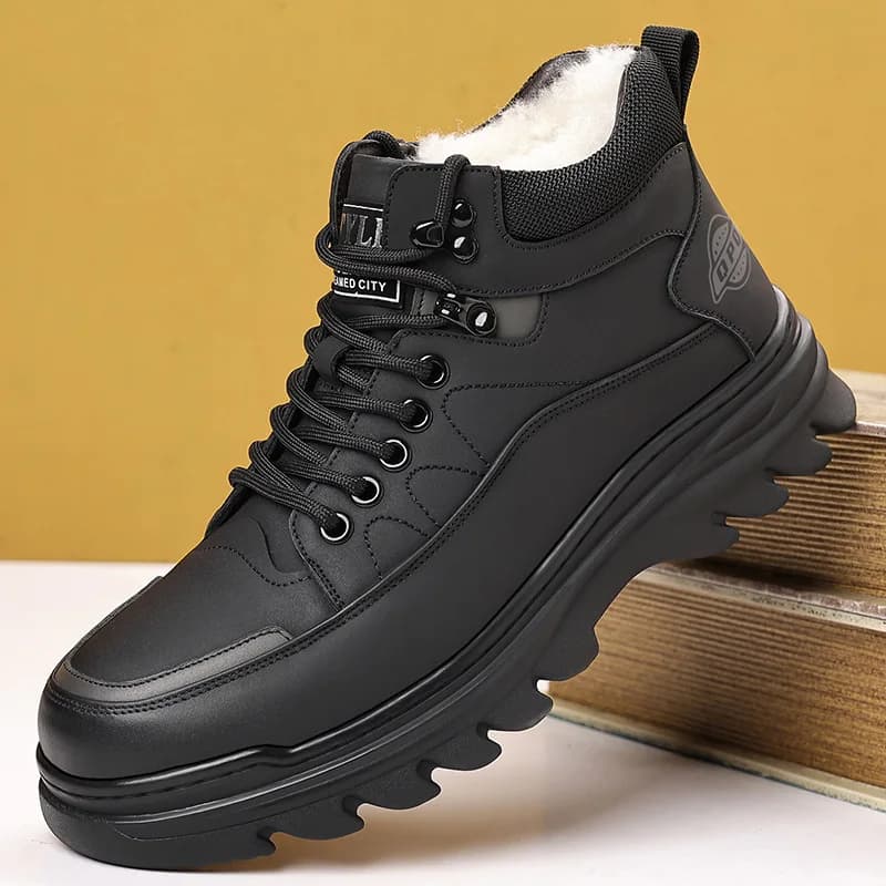 2025 Stivali da neve Stivali invernali da uomo Tenere al caldo Peluche Bots Stivali da trekking Scarpe casual da uomo Scarpe da neve da montagna zapatos