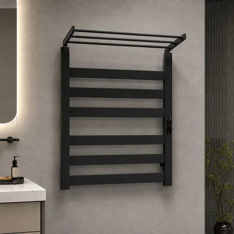 Electric Heated Towel Rack Wall Mounted Bathroom Warmer Constant Temperature Control Home Heating Bar Dryer for Bath Room
