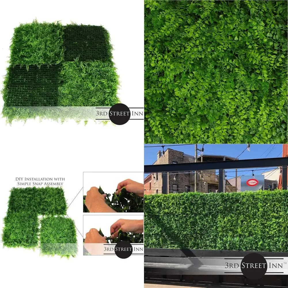 Artificial Geeper Siepe - Privacy Panel - Vegetal Decorative Wall for Interior/External