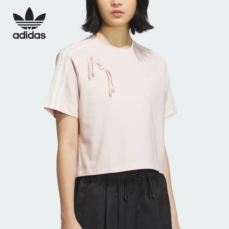 Adidas Clover Ladies New Chinese Sports Breathable Loose T-Shirt KB6399