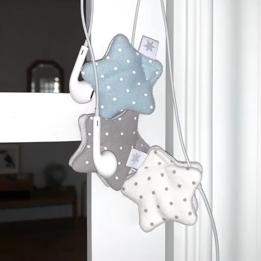 Borsa porta auricolari e organizer per cavi dati con motivo a onde giapponesi, in tessuto fatto a mano, stile Harajuku, accessori decorativi, regalo Y2K