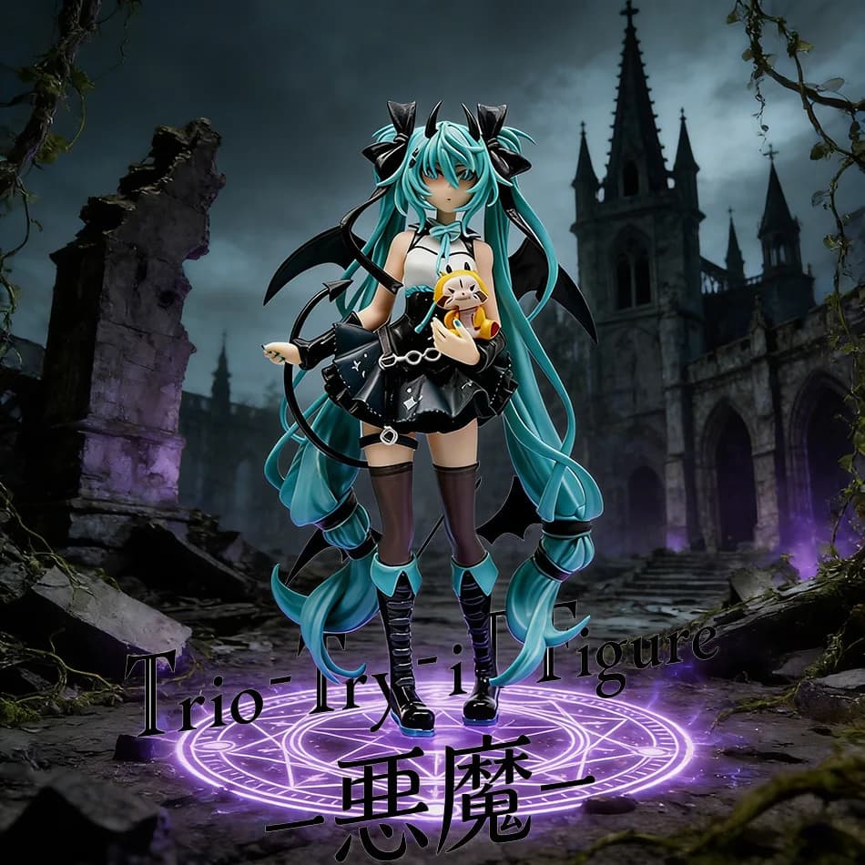 Action Figure Anime Hatsune Miku 19CM, Modello in PVC Kawaii, Decorazione da Scrivania, Regalo per le Feste