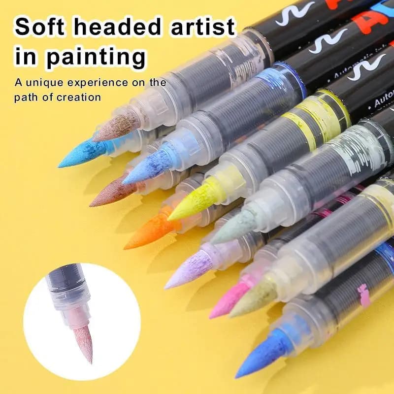 Non-toxic Acrylic Paint Markers 12/24/36/48/60 Colors Waterproof for Rock Wood Glass Painting School Art Class Supply
