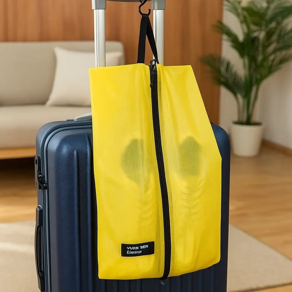 Sacchetto Impermeabile per Scarpe, Custodia Ultraleggera Pieghevole con Cerniera, Borsa Portatile per Scarpe, Organizzatore per Casa