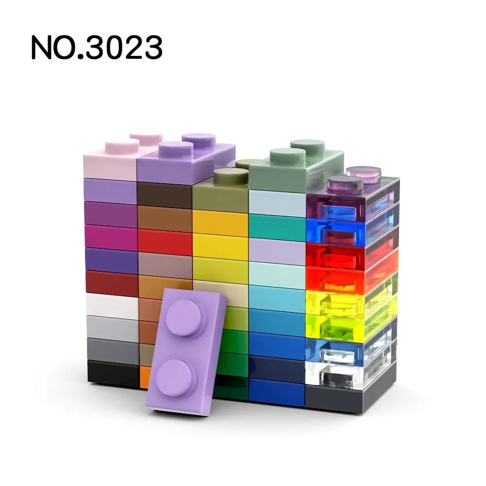 20 pz MOC 3023 Piastra 1x2 Mattoni Compatibili High-tech FAI DA TE Assemblare Building Blocks Particelle Kid Puzzle Cervello Giocattolo Regalo