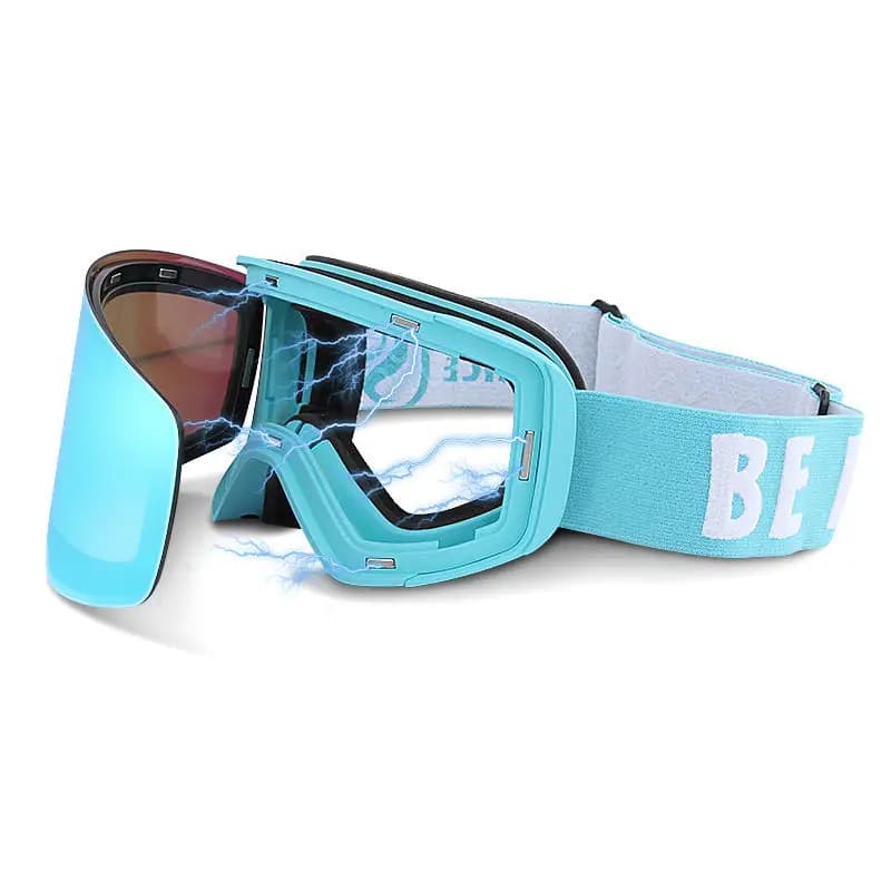 Nuovi occhiali da sci magnetici da donna a doppia lente occhiali antiappannamento sport occhiali da snowboard all'aperto occhiali da sci da uomo