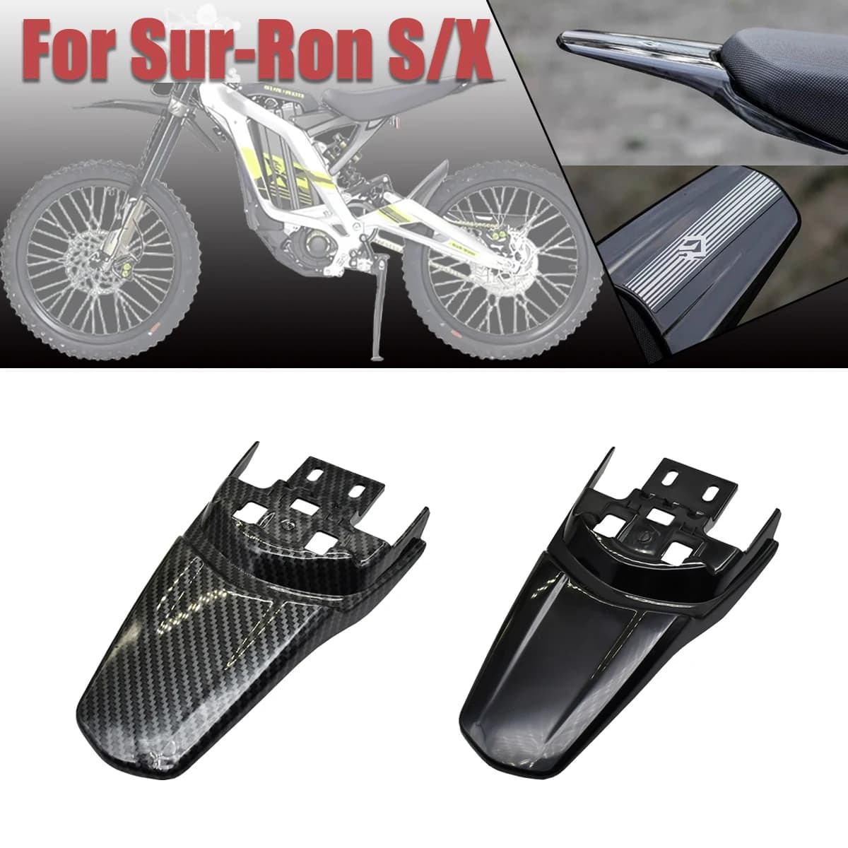 Electric motocross bike rear fender for Sur Ron Sur-Ron Surron Light Bee X & Light Bee S Universal wheel fender