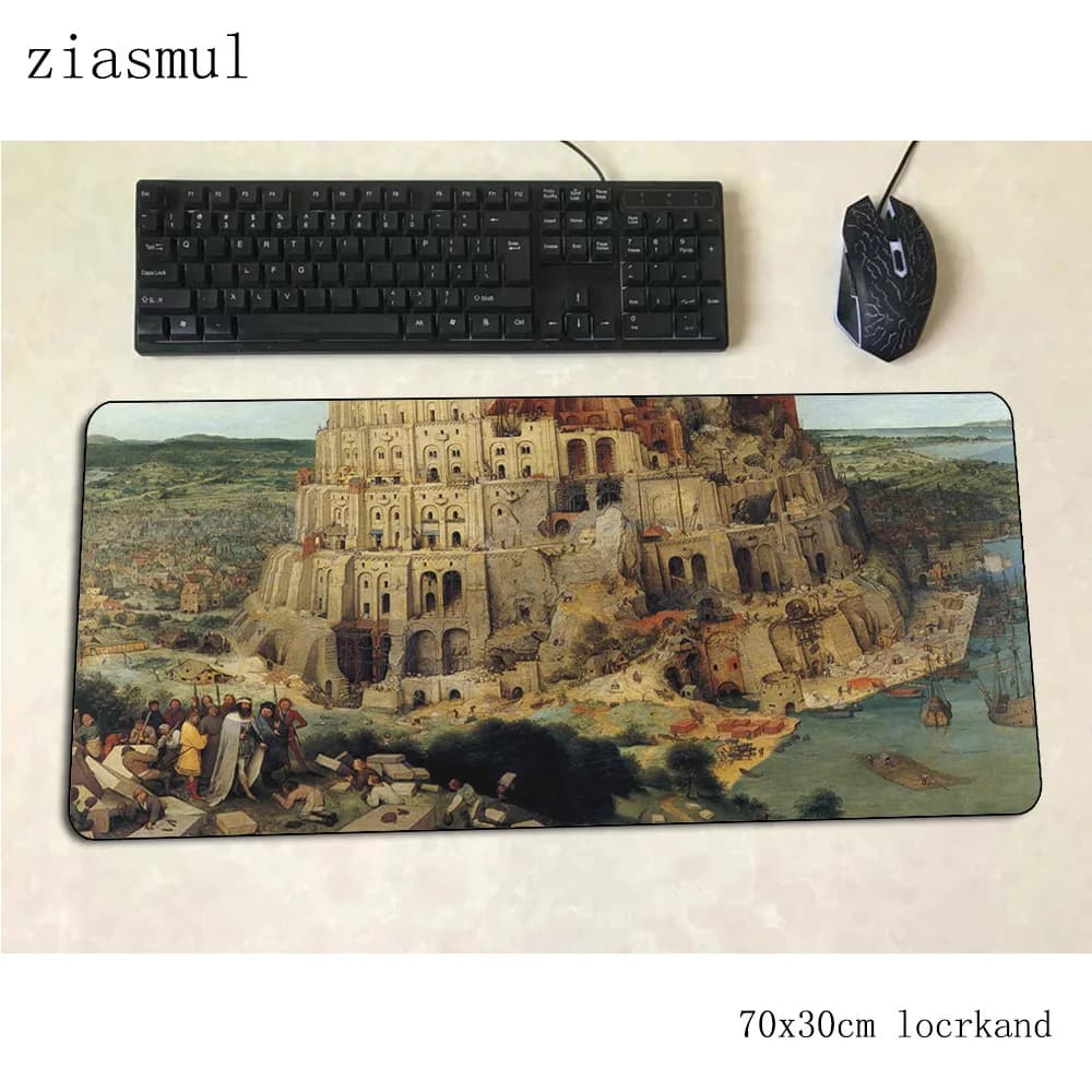 Tappetino per mouse artistico gamer 70x30 cm tappetino per mouse da gioco modello di massa notbook tappetino da scrivania carino padmouse giochi tappetini per giocatori domestici gamepad