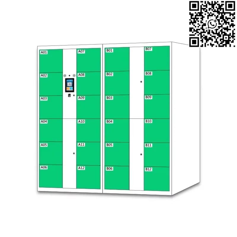 Armadietti Intelligenti in Metallo con Serratura Elettronica a Impronta Digitale, Assemblati, con Pagamento a Moneta, Personalizzabili per Centri Ricreativi