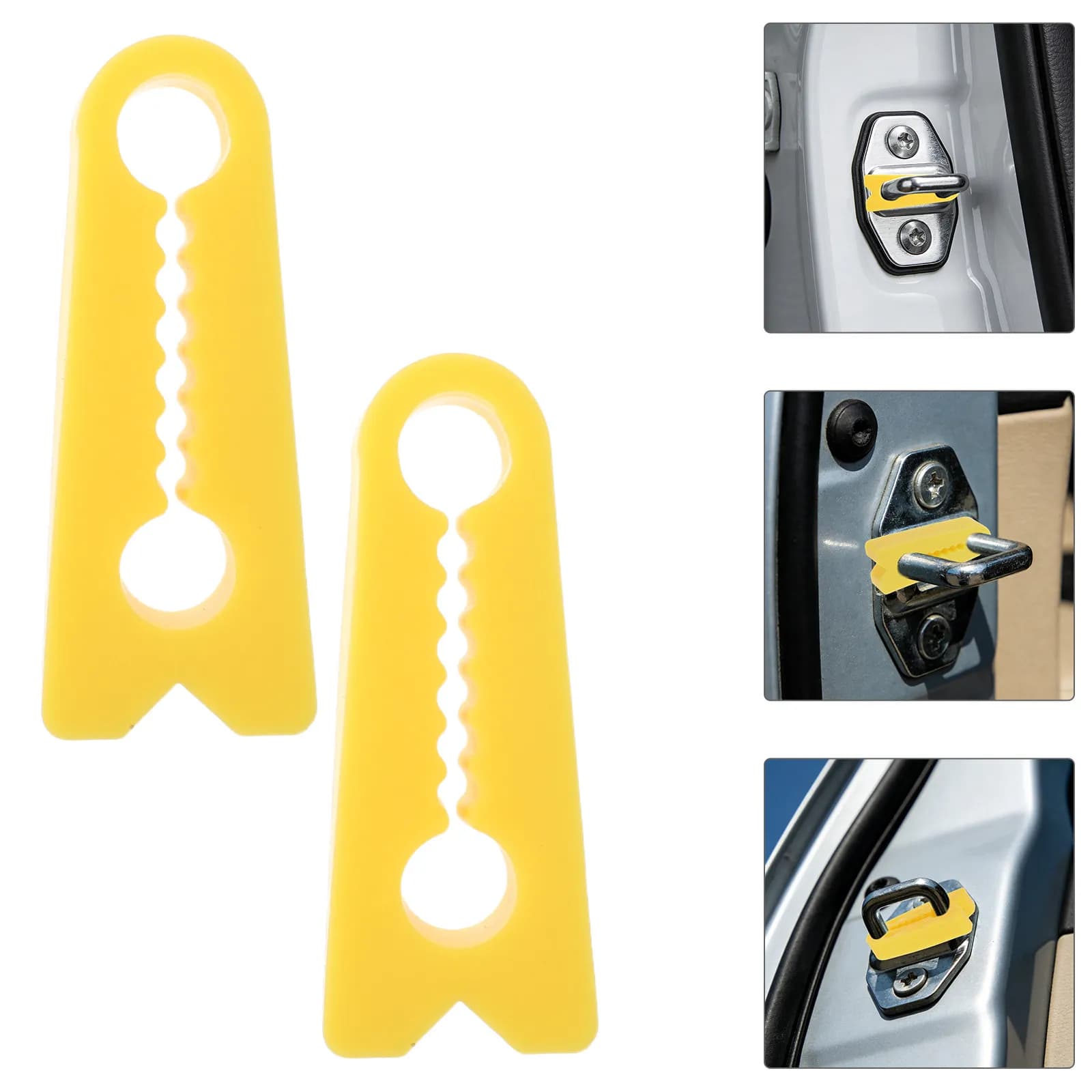 Set di 16 Protezioni per Serrature Auto, Cuscinetti in Gomma Antiurto Resistenti alle Intemperie, Fermaporta Anti-Collisione per Veicoli