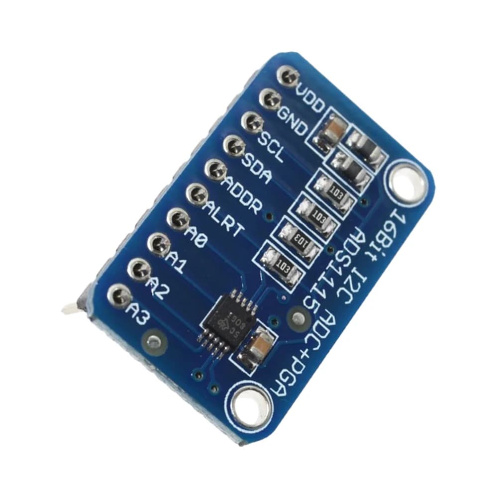 ADC Module Amplifier Development Board with Programmable Gain Amplifier 16 Bit 2.0V To 5.5V for Arduino Raspberry Pi