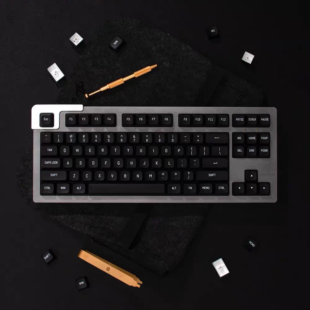 TASTI Double Colpo Tema in Bianco e Nero Sublimation Custom 150 Keys Profile MSA PBT Covers for Mechanical Keyboard