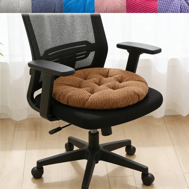 1/2/4PCS Thickened Soft Round Chair Cushion Non-Slip Fat Cushion Floor Pillow Suitable for Dining Office Meditation Home Textile