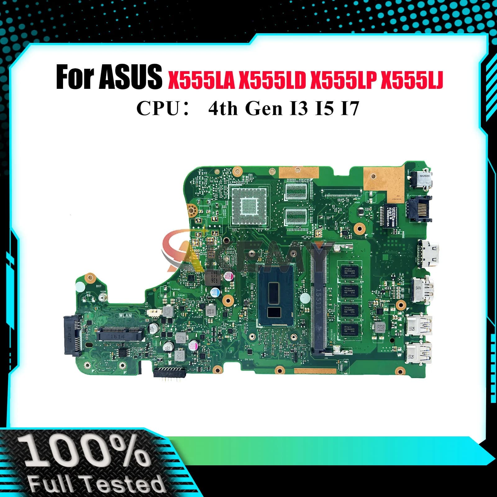 X555LA Scheda Madre Del Computer Portatile Per ASUS VM510L X555LP X555LD R557L VM590L FL5800L R556L DX992L W519L FL5600L Mainboard I3 I5 I7 CPU