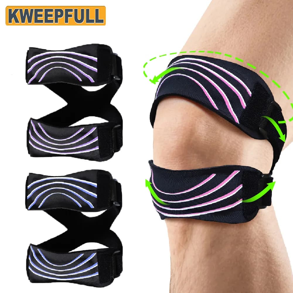Supporto Regolabile per Tendine Rotulee in Neoprene, Fascia per Ginocchio, Sollievo dal Dolore al Ginocchio per Corsa, Ginocchio del Salter, Recupero da Artrite