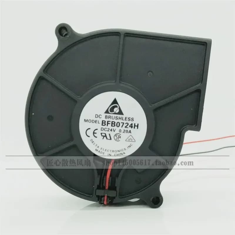 DELTA BFB0724H 24V 7530 0.20A 7CM Inverter Cooling Turbine Fan for Delta
