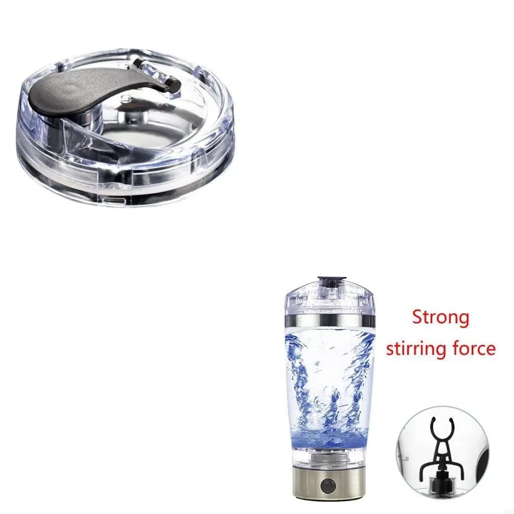 Rechargeable portable powder shaker bottle mixer via USB
