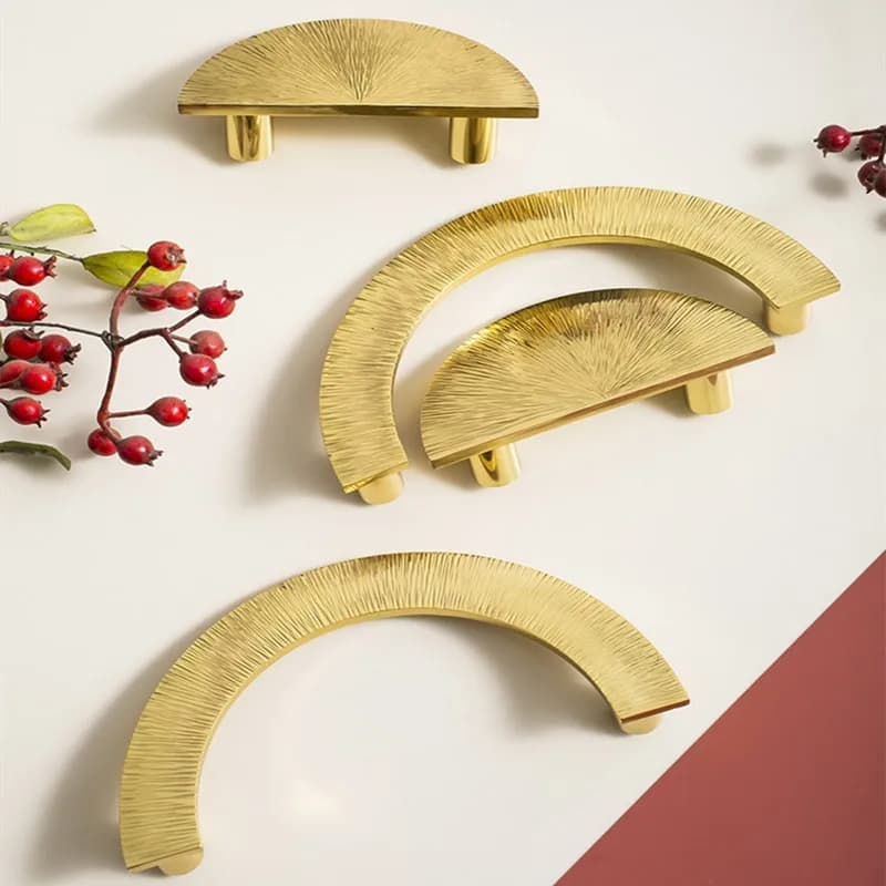 Maniglia per armadietto creativo di lusso leggero modello a martello fatto a mano maniglia per porta dell'armadio piatto maniglia per armadietto Hardware per la decorazione della casa
