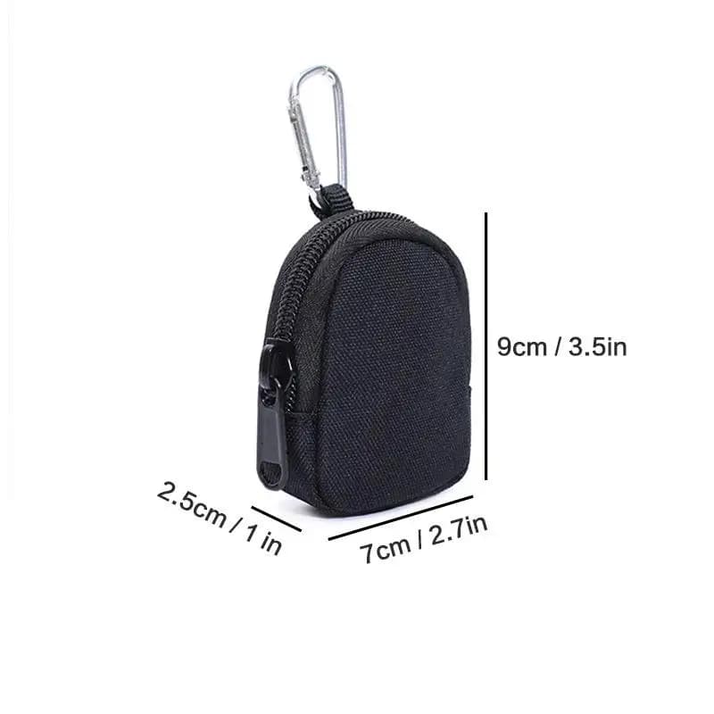 NUOVO 1PC Portachiavi Tattico EDC, Portamonete da Uomo, Borsa con Cerniera, Custodia per Chiavi da Esterno