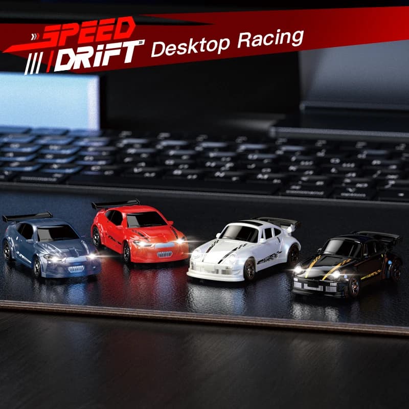 Nuova Auto RC da Drift Kf20 1:64 del 2026, Macchina da Corsa Telecomandata a Quattro Ruote, Modellino in Scala Reale, Giocattolo da Competizione da Scrivania, Regalo Ideale per Ragazzi