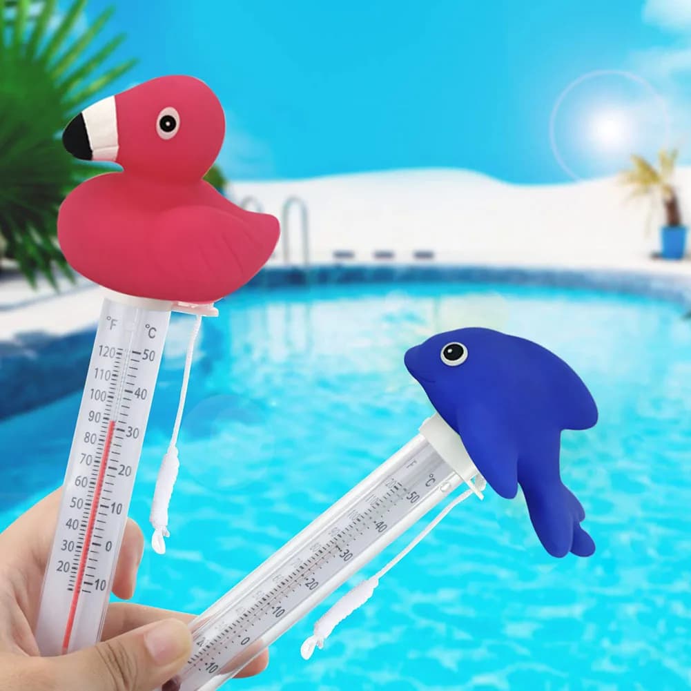 Water Temperature Meter for Pool with Carton Model Accurate Portable Tool to Measure Water Temperature for Aquarium with Spa Fish Pond