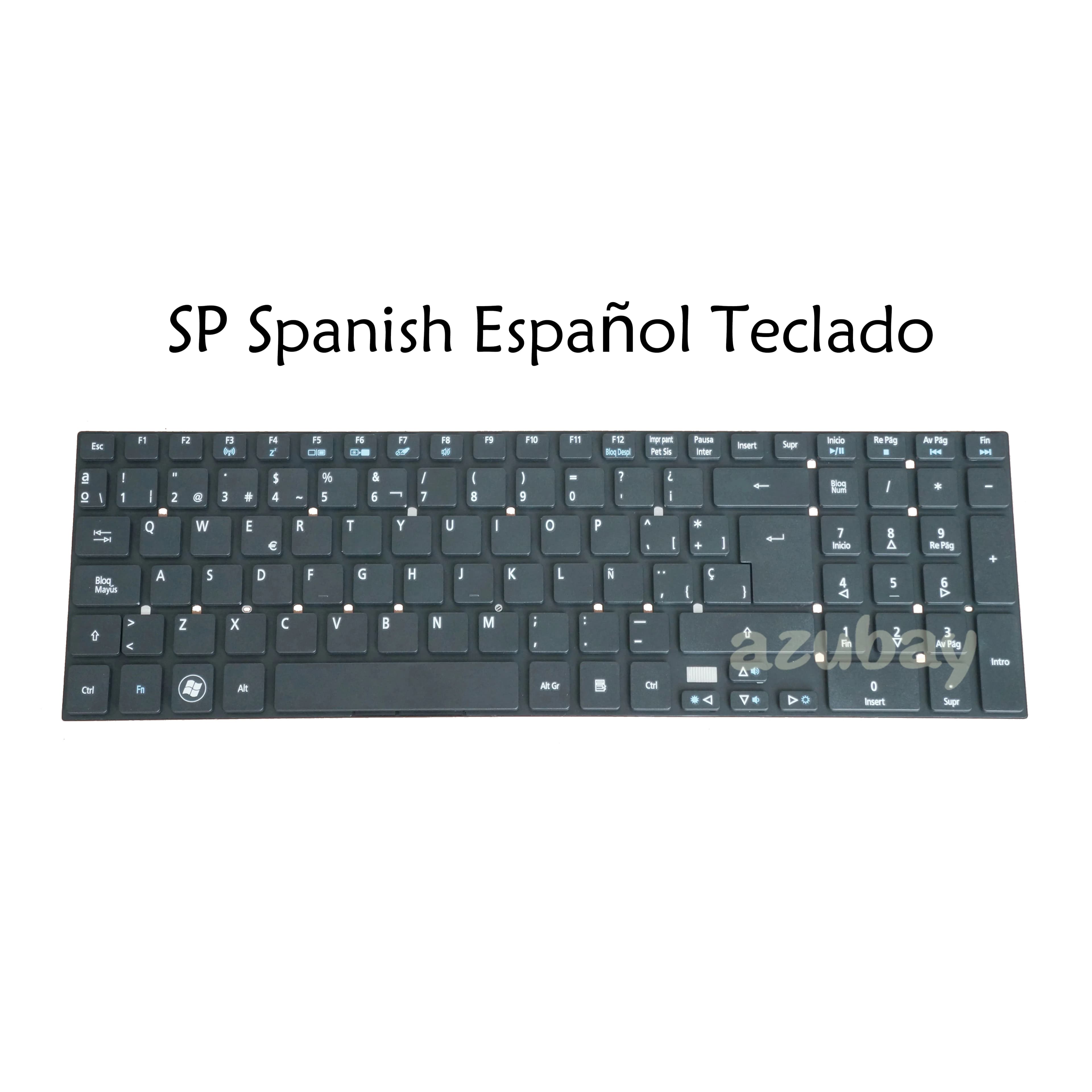 Spanish Laptop Keyboard for Acer Travelmate P455-M P455-MG PB71305 PB71E05 Q5WV1 Q5WV8 V5WE2 Black V121702ak1 Mp-10K36e0-6981