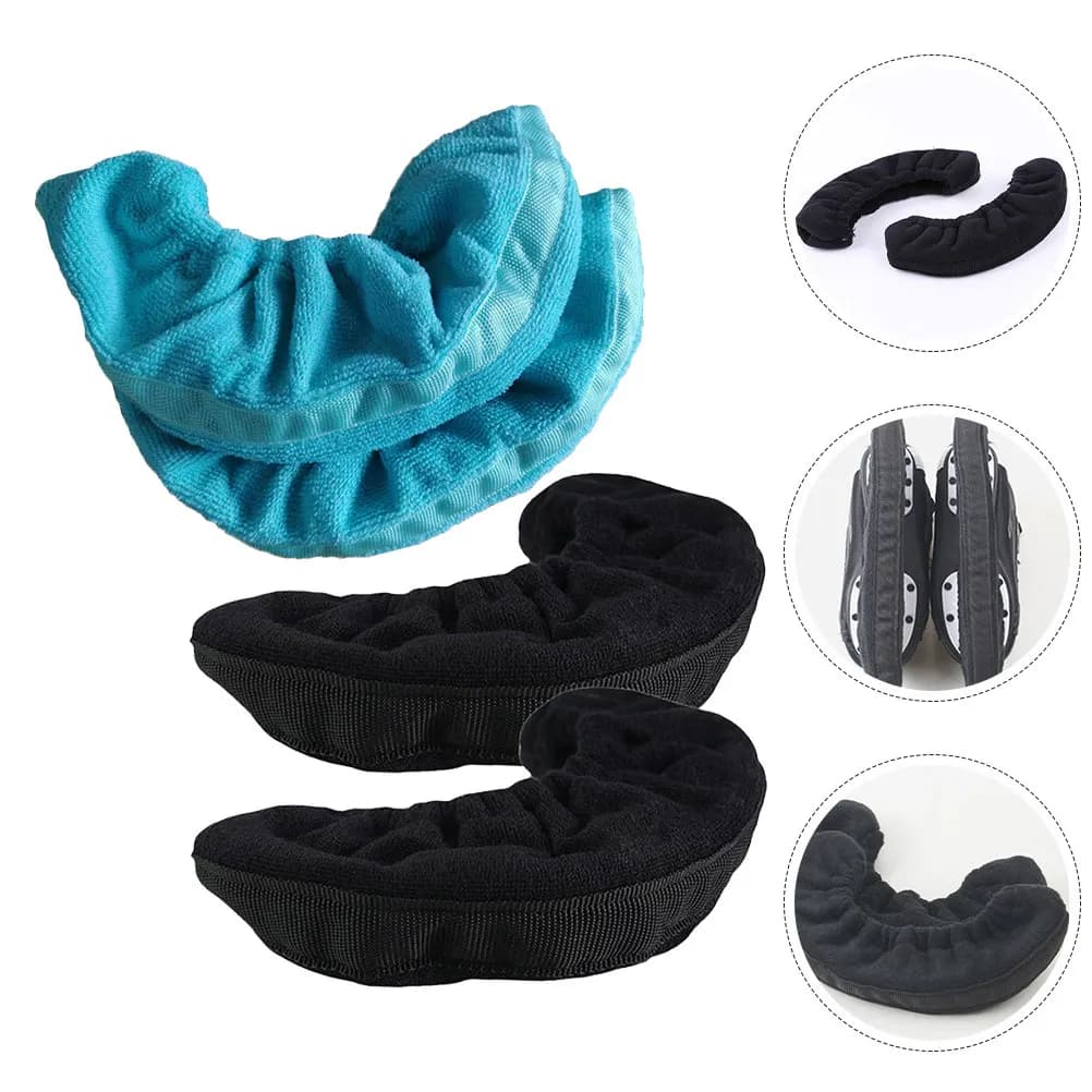 2 Paia di Protezioni per Lame di Pattini, Coprilame Elastici Riutilizzabili Resistenti all'Usura per Hockey e Pattinaggio Artistico